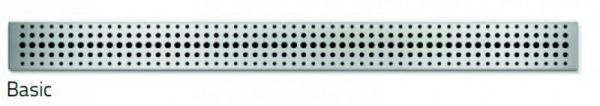 Rigola de interior Basic cu gratar din inox lucios 350 mm