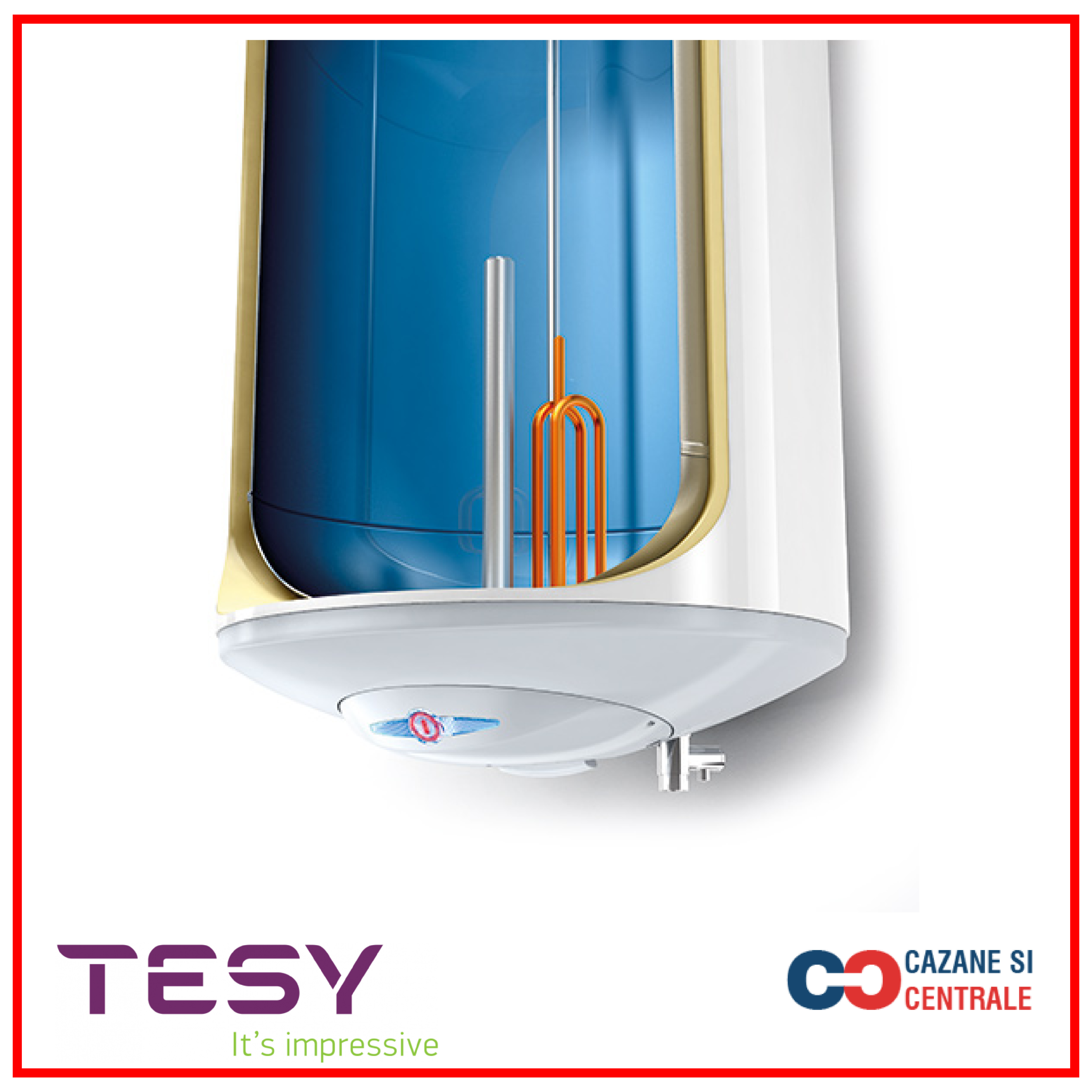 Водонагревательный бак Tesy BILIGHT 80 Electric Water Heater