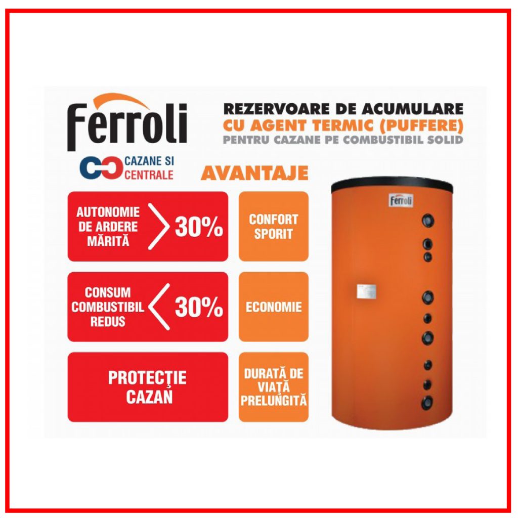 PUFFER FERROLI FB 1000 CU IZOLATIE FARA SERPENTINA