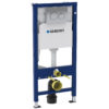 Set complet rezervor ingropat Geberit Duofix Delta UP100, cu set fixare si clapeta Delta20 crom