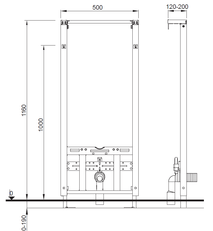 Cadru pentru bideu LIV-FIX