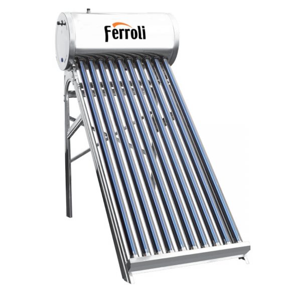 Panou solar presurizat din inox Ferroli Ecoheat 15 tuburi si boiler 150L