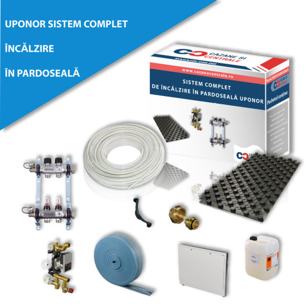 Incalzire in pardoseala UPONOR Sistem complet 50 MP 7 circuite fara automatizare