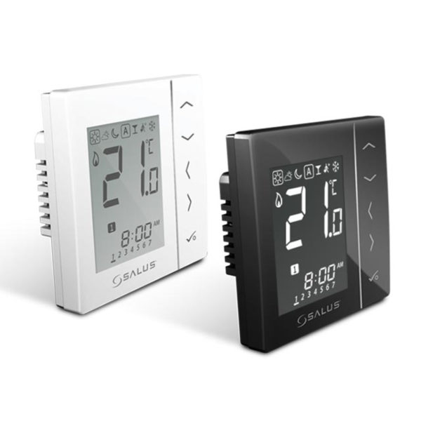 Termostat digital wireless montaj in doza Salus VS10BRF - 230 V Negru