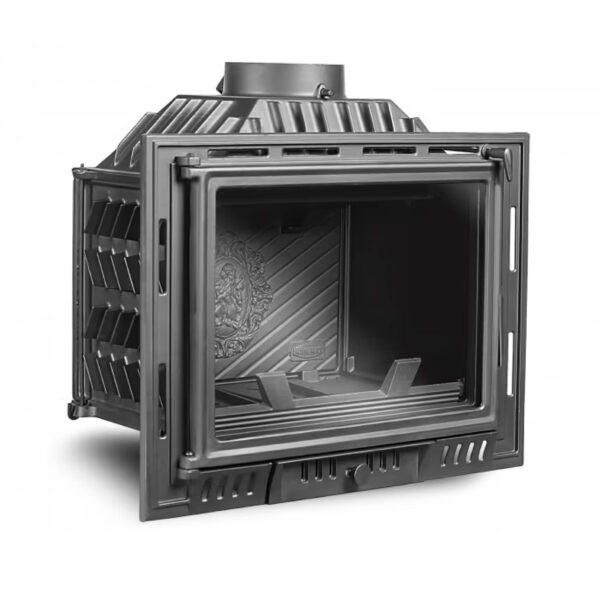 Focar pentru șemineu, Kawmet W6, material fontă, putere 10,1 KW, randament 74,6%, clasa energetică A, certificat EcoDesign. Garanție 5 ani!