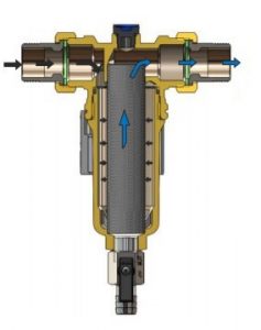 Filtru magnetic cu separator impuritati Tiemme 1"1/4F 1"1/2"M