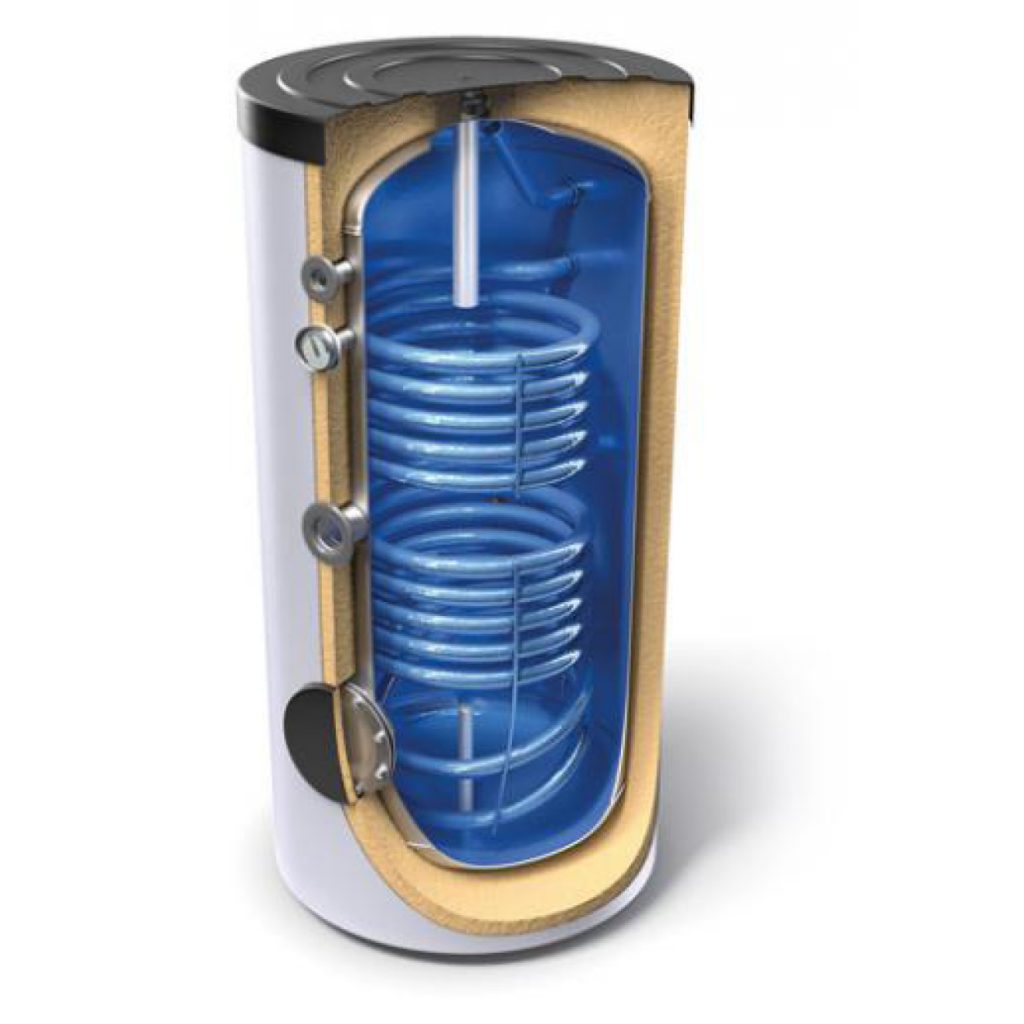 Boiler de sol cu doua serpentine (0.75+0.54 m²) Tesy EVS 2 200 litri