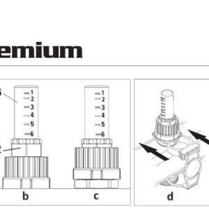 Distribuitor incalzire, Purmo Premium inox 1 tol cu debitmetre