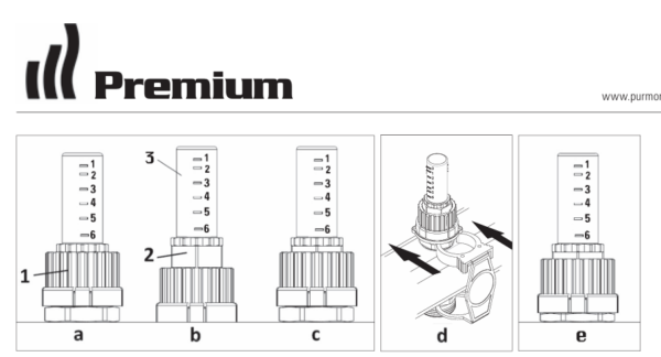 Distribuitor incalzire, Purmo Premium inox 1 tol cu debitmetre