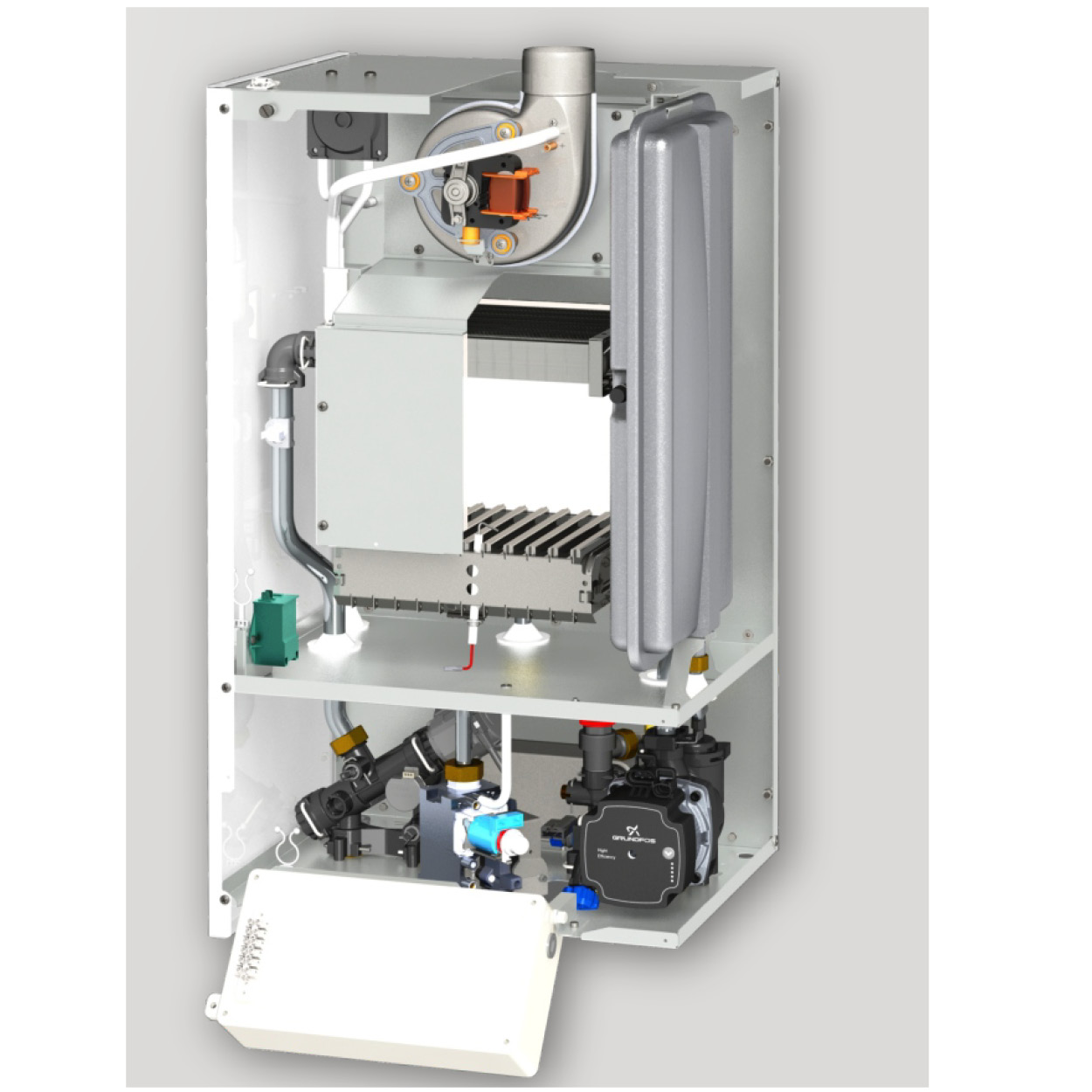 Centrala termica Motan Clasic 24 kW schimbator principal inox
