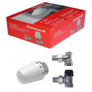 Set robinet cu cap termostatic si retur 1/2 Honeywell VTL320EA15