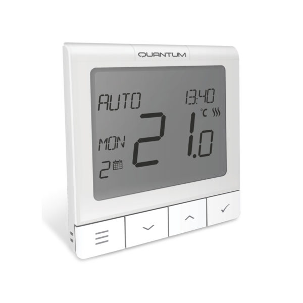 Termostat programabil Salus Quantum WQ610, cu fir si montaj in doza