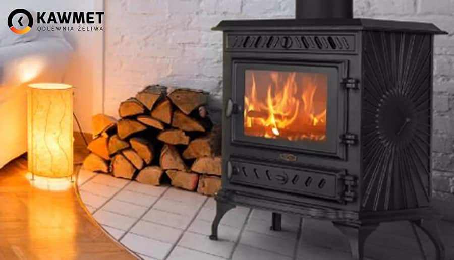 Sobă din fontă, Kawmet P3 ECO, putere 7,4 KW, randament 71,6%, clasa energetică A, certificat EcoDesign. Garanție 5 ani!