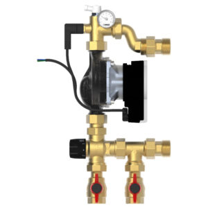 Grup amestec Herz , cu pompa Wilo, pentru incalzire in pardoseala, agent termic, 1"