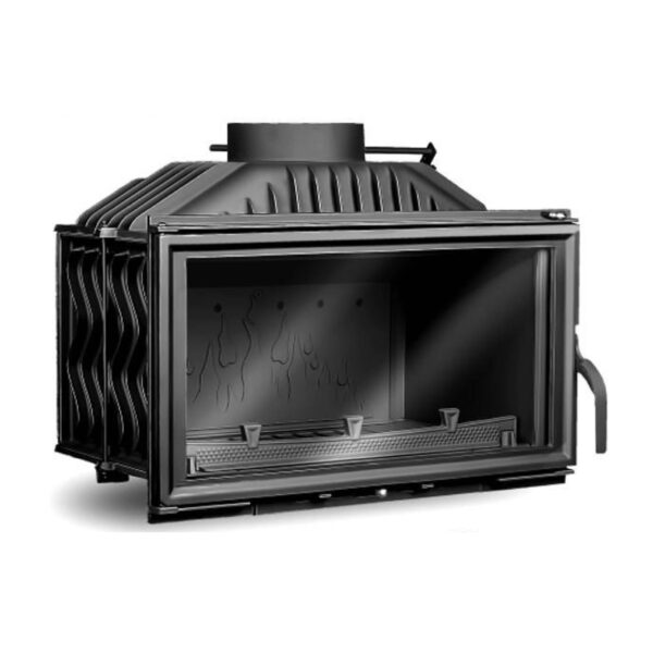 Focar pentru șemineu, Kawmet W15, material fontă, putere 9,4 KW, randament 63,7%, clasa energetică B, certificat EcoDesign. Garanție 5 ani!