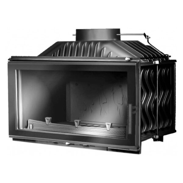 Focar pentru șemineu, Kawmet W16, material fontă, putere 9,8 KW, randament 77%, clasa energetică B, certificat EcoDesign. Garanție 5 ani!