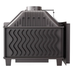 Focar de colț stânga (L), pentru șemineu, Kawmet W16 LB ECO, material fontă, putere 13,5 KW, randament 74,1%, clasa energetică A, certificat EcoDesign. Garanție 5 ani!
