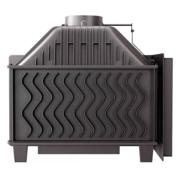 Focar de colț stânga (L), pentru șemineu, Kawmet W16 LB ECO, material fontă, putere 13,5 KW, randament 74,1%, clasa energetică A, certificat EcoDesign. Garanție 5 ani!