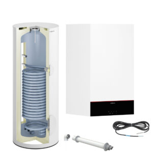 Pachet centrala termica Viessmann Vitodens 100-W 32 kW cu boiler monovalent Vitocell 200 litri