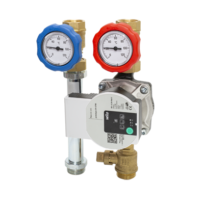 Grup de circulație - circuit direct Esbe GDA211-25, cu pompă electronică Wilo Para 25/6 Grup de circulație - circuit direct Esbe GDA211-25, cu pompă electronică Wilo Para 25/6