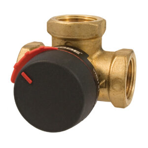 Vană de amestec sau derivație cu 3 cai, Esbe VRG 131-40, rotativă, din alamă, PN10, filet interior Rp 1 1/2”, DN40, kvs 25