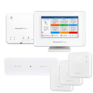 Pachet multi-zona, Honeywell EvoHome, pentru instalatii cu incalzire in pardoseala 4 zone fara fir