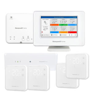 Pachet multi-zona, Honeywell EvoHome, pentru instalatii cu incalzire in pardoseala 5 zone fara fir