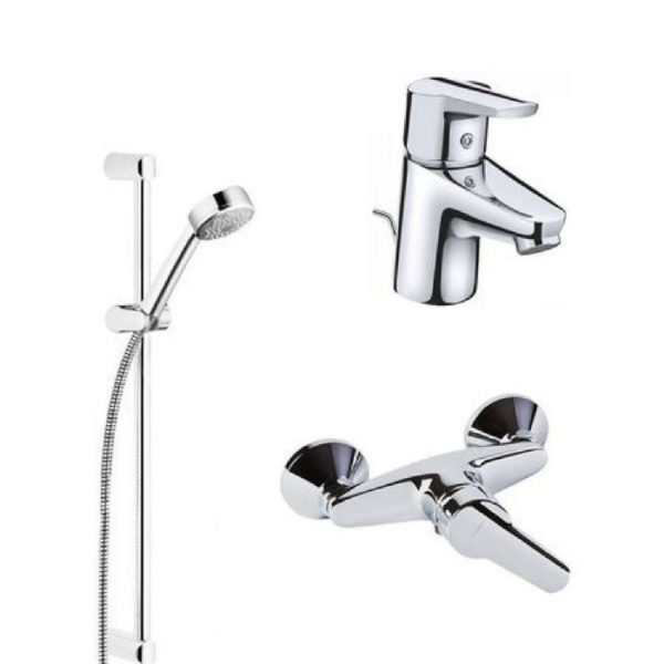Pachet 3in1 baterii D-Vise, baterie lavoar, cabina dus si set dus