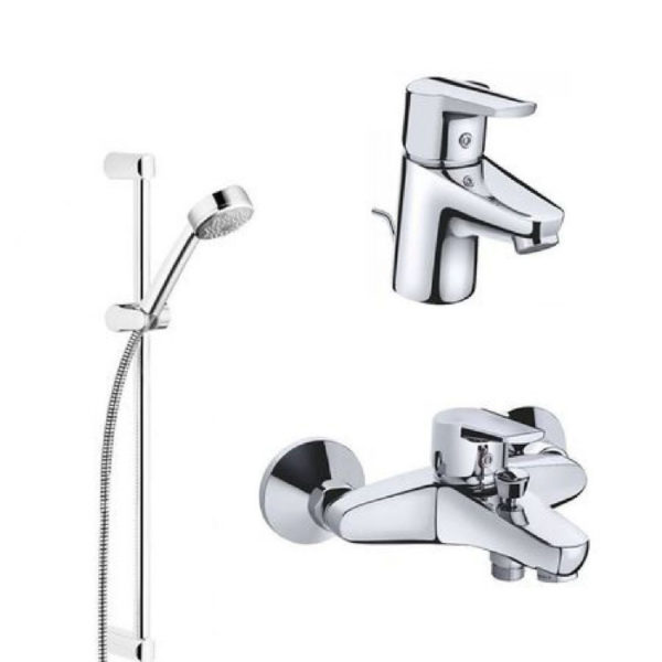 Pachet 3in1 baterii D-Vise, baterie lavoar, cada si set dus