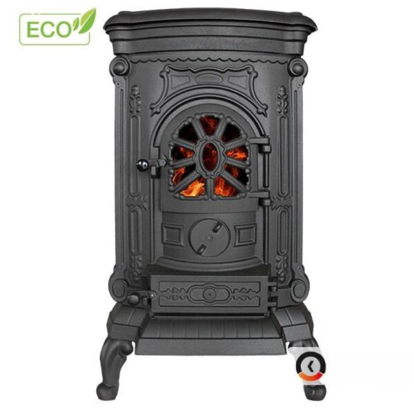 Sobă din fontă, Kawmet P9 ECO, putere 8 KW, randament 78,1%, clasa energetică A, certificat EcoDesign. Garanție 5 ani!