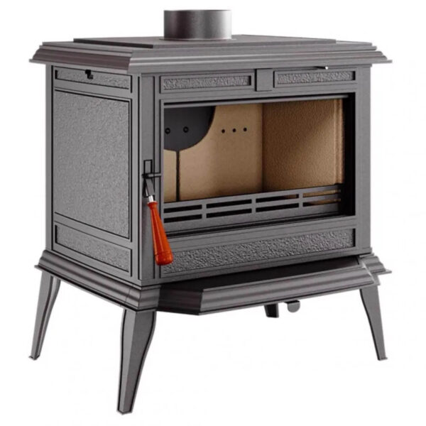 Sobă din fontă și căptușită cu vermiculită, KAWMET Premium PROMETEUS S11 ECO, putere 8,5 KW, randament 76%, clasa energetică A, certificat EcoDesign. Garanție 5 ani!