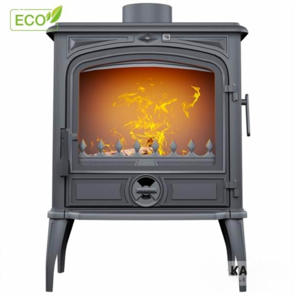 Sobă din fontă, KAWMET Premium SELENA S14 ECO, putere 6,5 KW, randament 76%, clasa energetică A, certificat EcoDesign. Garanție 5 ani!