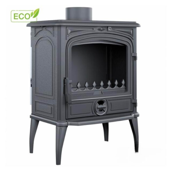 Sobă din fontă, KAWMET Premium SELENA S14 ECO, putere 6,5 KW, randament 76%, clasa energetică A, certificat EcoDesign. Garanție 5 ani!