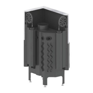 Focar pentru șemineu pe colt dreapta (R), Hitze Albero AL9RG.H-D, putere 9 KW, randament 78%, clasa energetică A+, certificat EcoDesign. Garanție 5 ani!