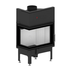 Focar pentru șemineu pe colt stânga (L), Hitze Albero AL9L.H-D, putere 9 KW, randament 78%, clasa energetică A+, certificat EcoDesign. Garanție 5 ani!