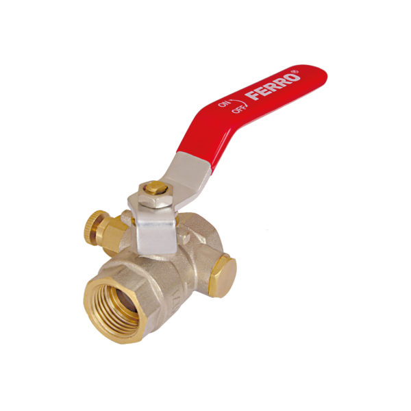 Robinet Ferro bila 3/4" PN16 cu buton pentru aerisire
