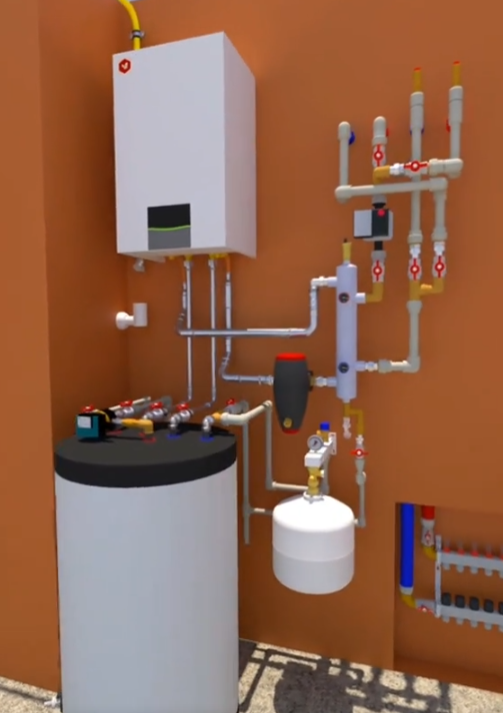 Pachet centrala termica Vaillant VU 25CS cu boiler Vaillant uniSTOR VIH R 200/6 B, 200 litri si accesorii Pachet centrala termica Vaillant VU 25CS cu boiler Vaillant uniSTOR VIH R 200/6 B, 200 litri si accesorii