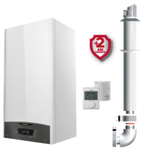 Centrala termica pe gaz in condensare, Ariston Clas One+ 24 kW, Wi-Fi, cu termostat ambient Siemens si extragarantie 2 ani