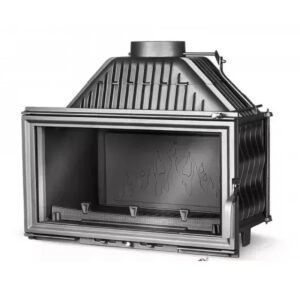 Focar pentru șemineu, Kawmet W15, material fontă, putere 13,5 KW, randament 80,4%, clasa energetică A, certificat EcoDesign. Garanție 5 ani!