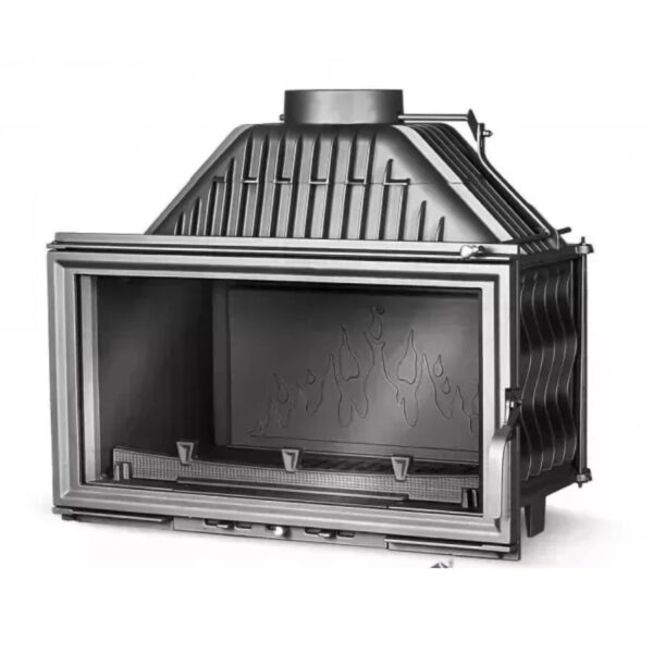 Focar pentru șemineu, Kawmet W15, material fontă, putere 13,5 KW, randament 80,4%, clasa energetică A, certificat EcoDesign. Garanție 5 ani!