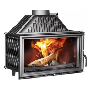 Focar pentru șemineu, Kawmet W15, material fontă, putere 13,5 KW, randament 80,4%, clasa energetică A, certificat EcoDesign. Garanție 5 ani!