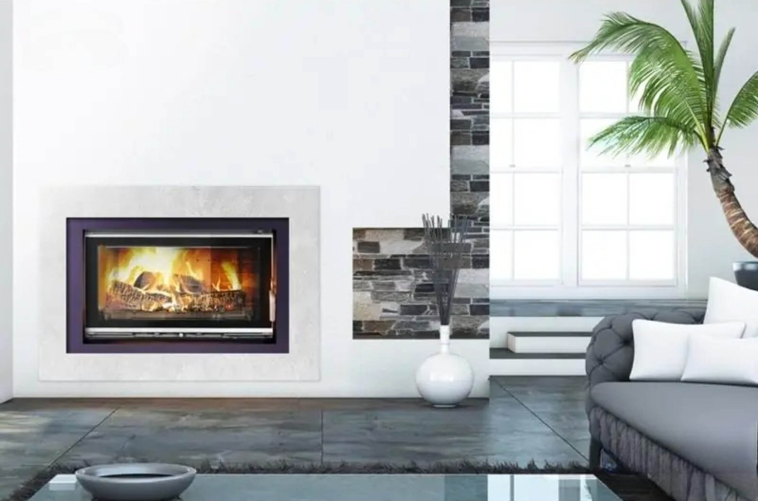 Focar pentru șemineu, Kawmet W16, material fontă, putere 13,5 KW, randament 80,4%, clasa energetică A, certificat EcoDesign. Garanție 5 ani!