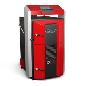 Cazan pe lemne cu gazeificare Attack Profi DPX 25 kW, focar 6 mm, volum apa 100 litri, lungime maxima lemn 55 cm