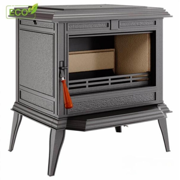 Sobă din fontă și căptușită cu vermiculită, KAWMET Premium ATHENA S12 ECO, putere 12,3 KW, randament 77%, clasa energetică A, certificat EcoDesign. Garanție 5 ani!