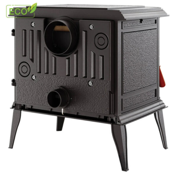 Sobă din fontă și căptușită cu vermiculită, KAWMET Premium ATHENA S12 ECO, putere 12,3 KW, randament 77%, clasa energetică A, certificat EcoDesign. Garanție 5 ani!