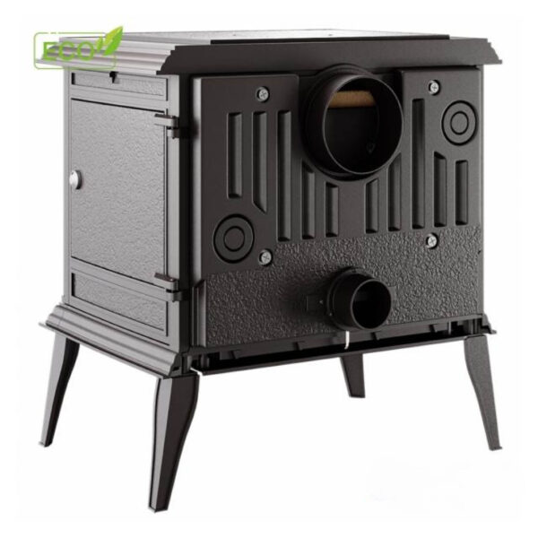 Sobă din fontă și căptușită cu vermiculită, KAWMET Premium ATHENA S12 ECO, putere 12,3 KW, randament 77%, clasa energetică A, certificat EcoDesign. Garanție 5 ani!