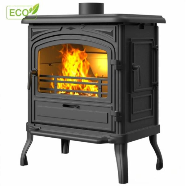 Sobă din fontă, KAWMET Premium EOS S13 ECO, putere 10 KW, randament 77%, clasa energetică A, certificat EcoDesign. Garanție 5 ani!