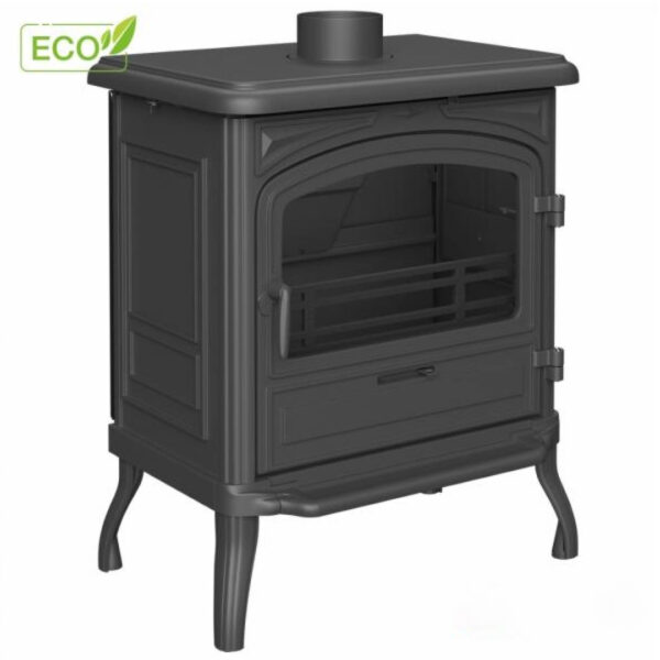 Sobă din fontă, KAWMET Premium EOS S13 ECO, putere 10 KW, randament 77%, clasa energetică A, certificat EcoDesign. Garanție 5 ani!