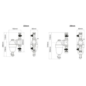 Filtru anti-magnetită Fernox TF1 Sigma