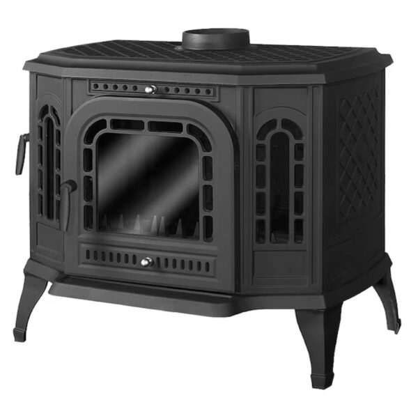 Sobă din fontă, KAWMET P7 ECO cu ușă laterală stânga(L), putere 10,5 KW, randament 73,5%, clasa energetică A, certificat EcoDesign. Garanție 5 ani!